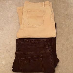 Lot of 2 cords express sz 6/ old navy size 8